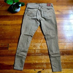 Levi Strauss 710 Super Skinny Tan Jeans sz 31